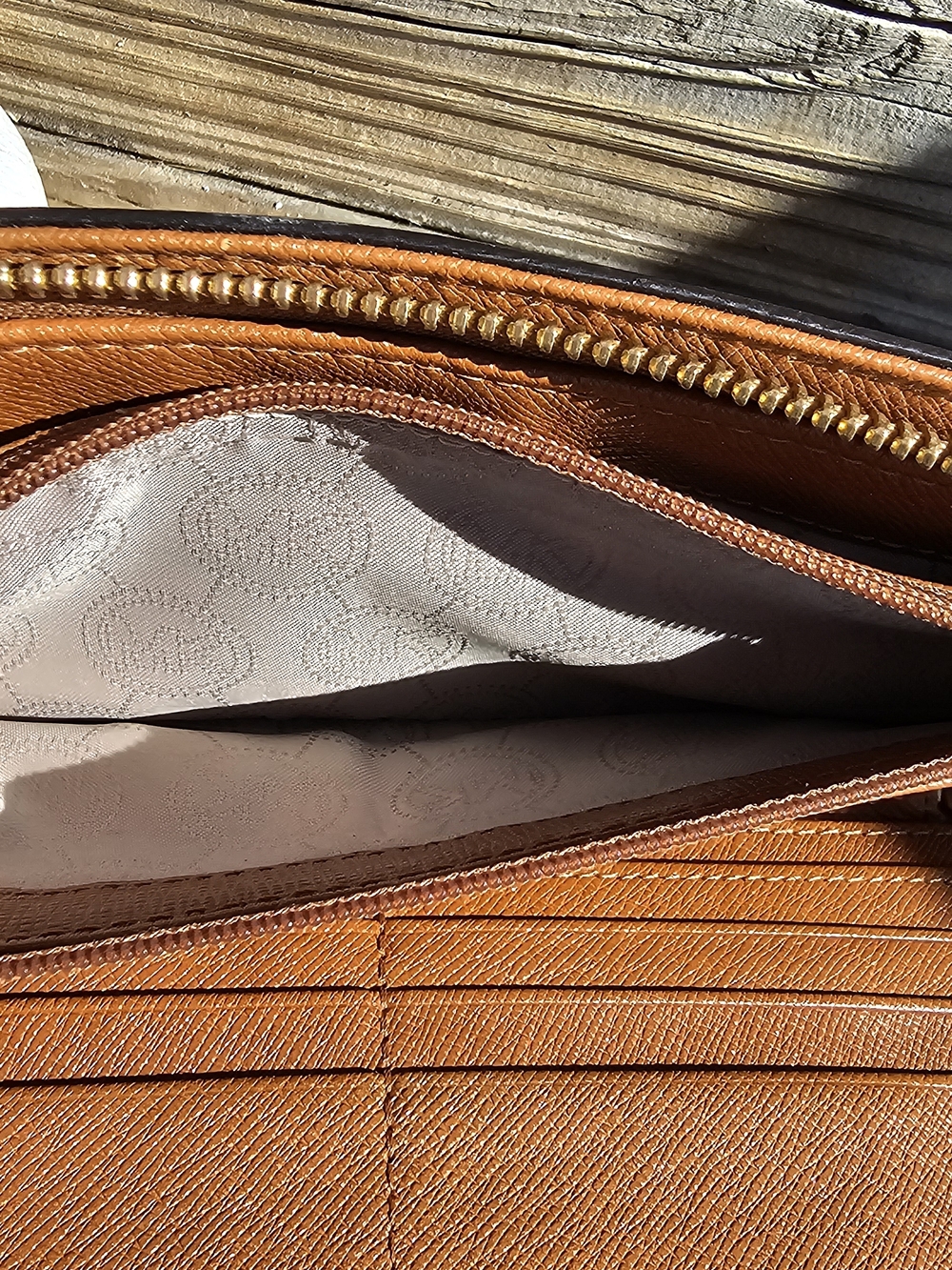Michael Kors Brown Leather Wallet - Picture 5 of 7